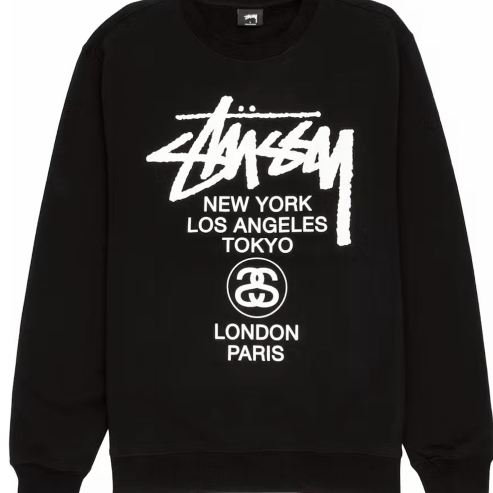 Authentic Stussy World Tour Crewneck Medium - Picture 2 of 2